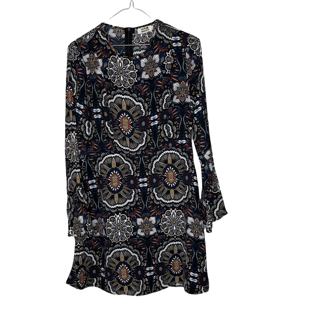 Molly Bracken Long Sleeve Midi Dress Bell Sleeves Boho Size Small